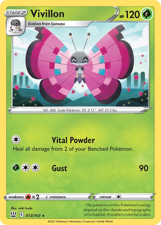 013/163 Vivillon BST Rare