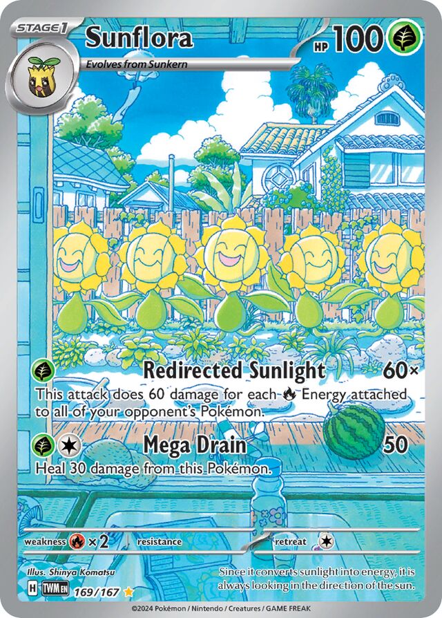 169/167 Sunflora TWM Illustration Rare