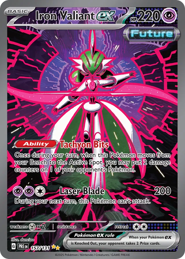 Iron Valiantex Prismatic Evolutions 157/131 Special Illustration Rare