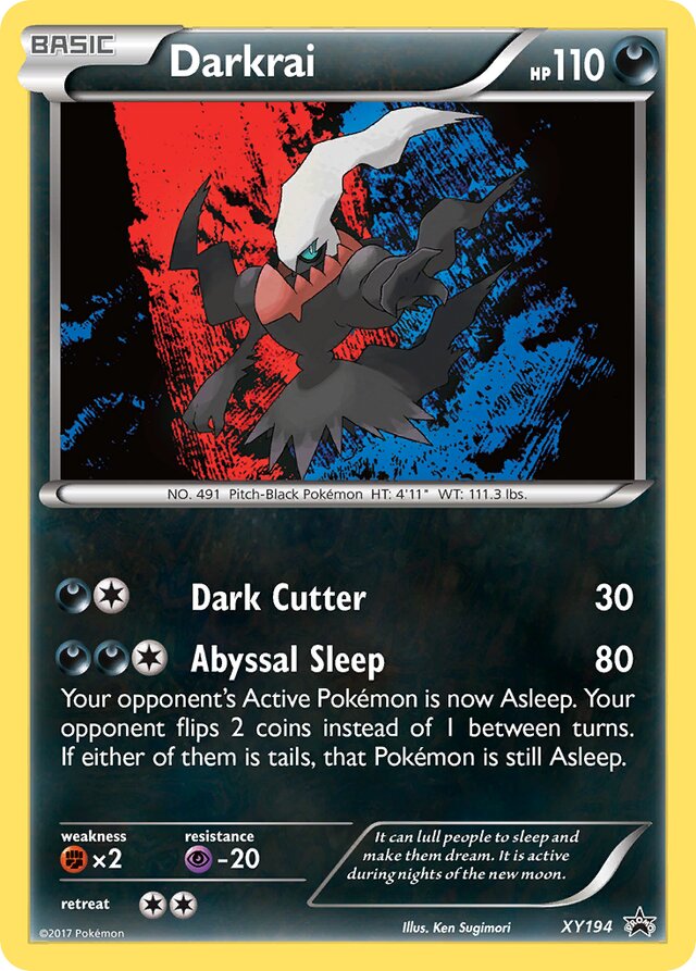 Darkrai XY Black Star Promos XY194 PROMO