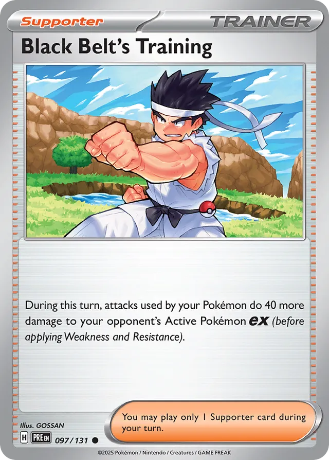 Black Belt's Training Prismatic Evolutions 097/131 Common