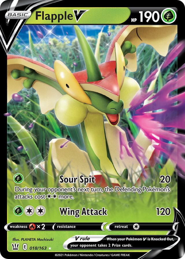 018/163 FlappleV BST Ultra-Rare Rare