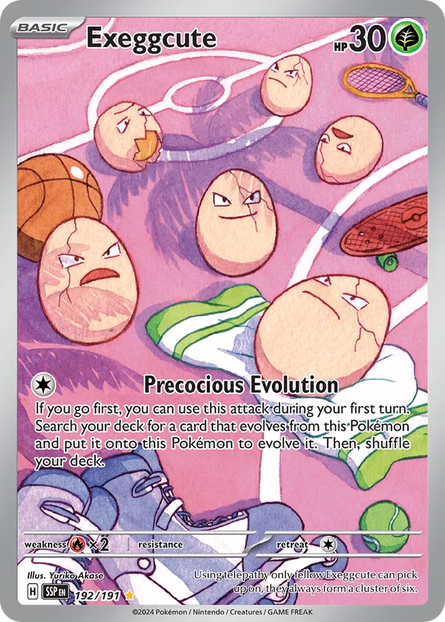 Exeggcute Surging Sparks 192/191 Illustration Rare