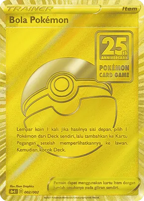 Poké Ball (25th Anniversary Golden Box 002/002)