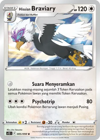 Hisuian Braviary (Paradigm Trigger 085/098)