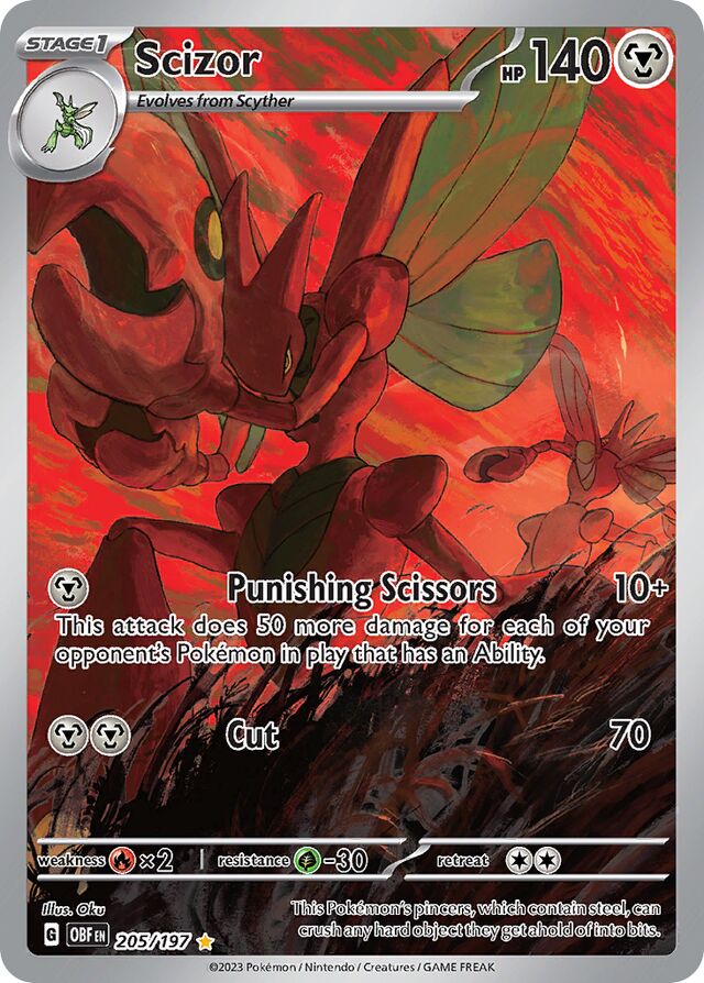 Scizor (Obsidian Flames 205/197) (International TCG) – TCG