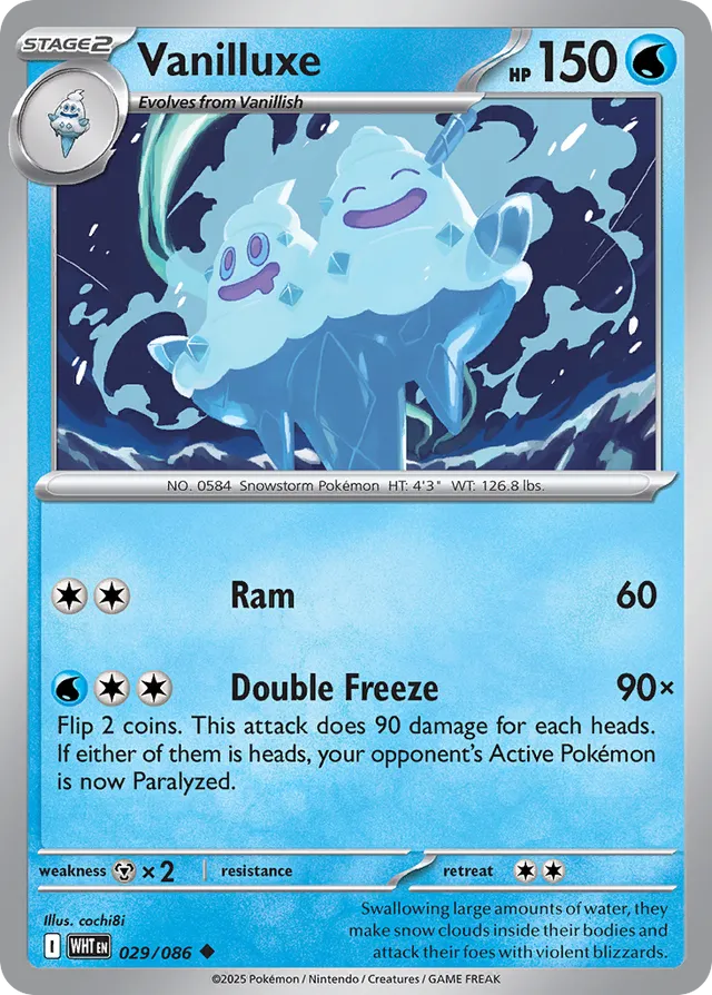 Vanilluxe White Flare 029/086 Uncommon