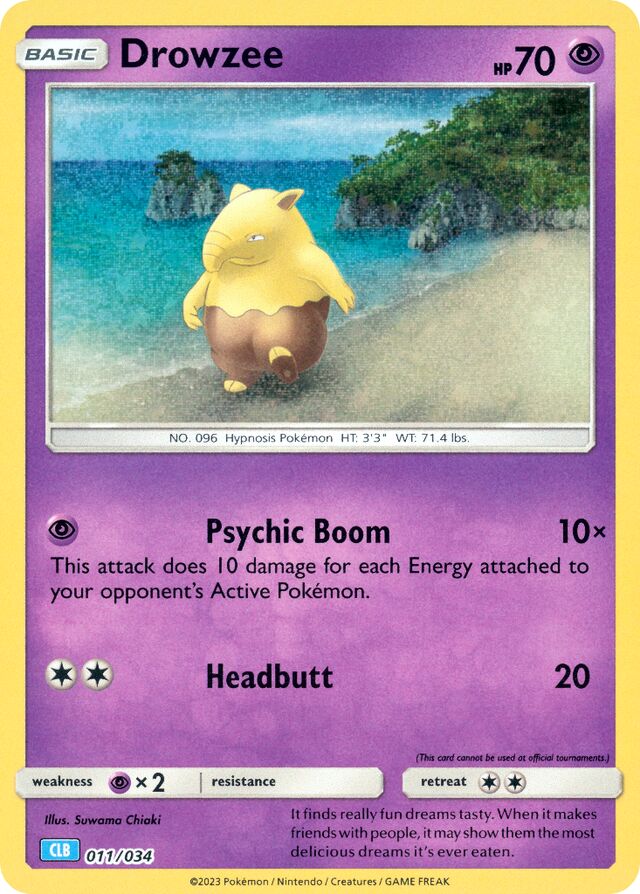 Drowzee Blastoise & Suicune ex Deck 011/034