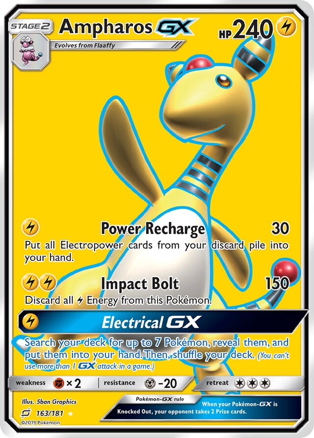 AmpharosGX Team Up 163/181 Rare Ultra