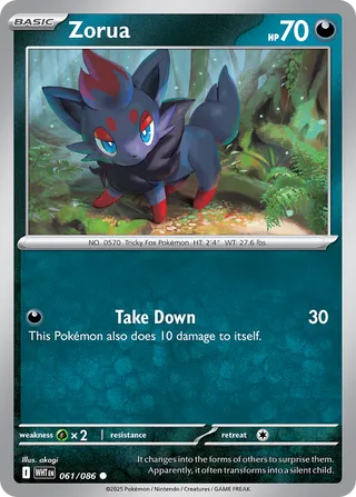 Zorua (White Flare 061/086)