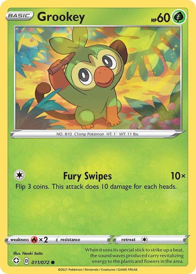 Grookey Shining Fates 011/072 Common