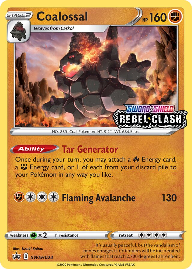 SWSH024 Coalossal SSP PROMO