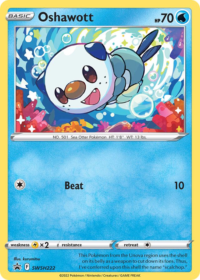 SWSH222 Oshawott [Mirror Holofoil] SSP PROMO