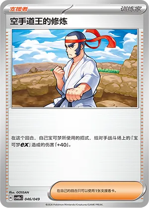 Black Belt's Training (Happy Set: Dragonite & Mewtwo & Camerupt & Sinistcha (Happy Pack) 046/049)