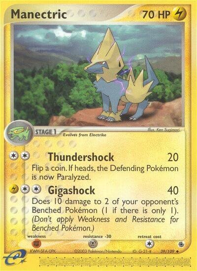 39/109 Manectric RS Uncommon