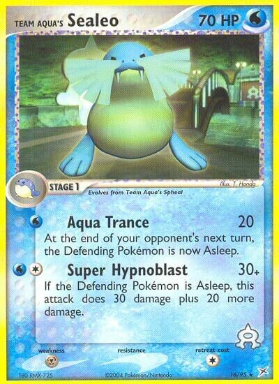 16/95 Team Aqua's Sealeo MA Rare