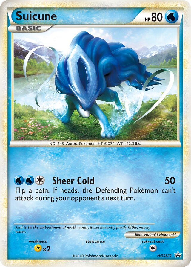 Suicune HGSS Black Star Promos HGSS21 PROMO