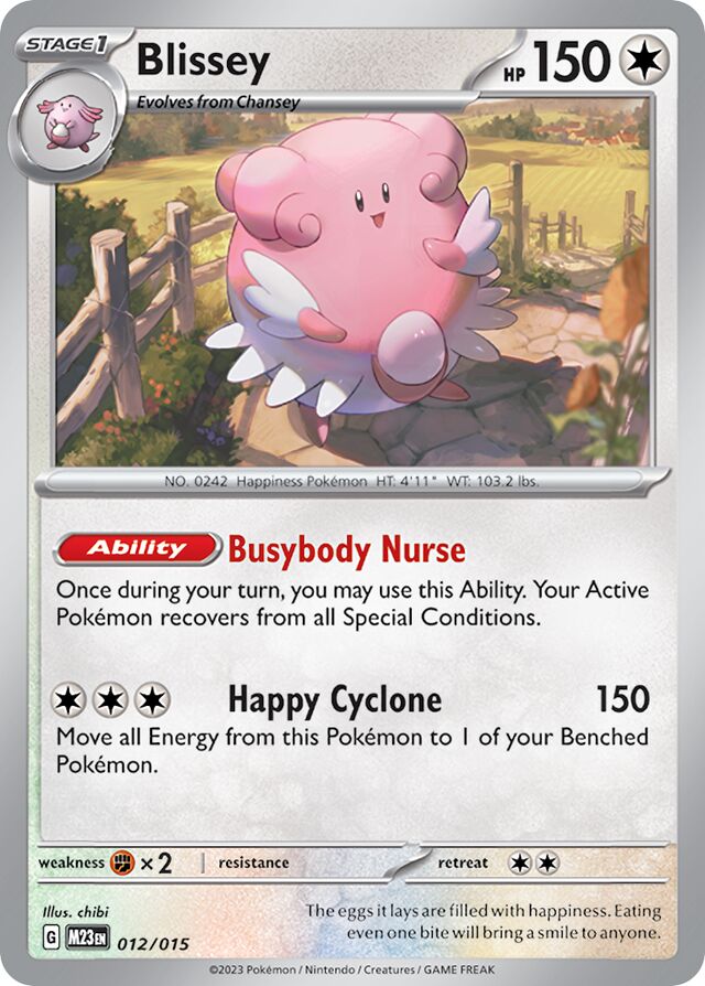 Blissey McDonald's Collection 2023 012/015 —