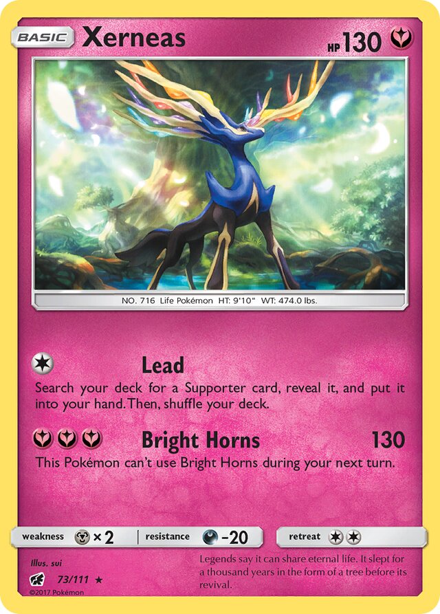Xerneas Crimson Invasion 73/111 Rare Holo