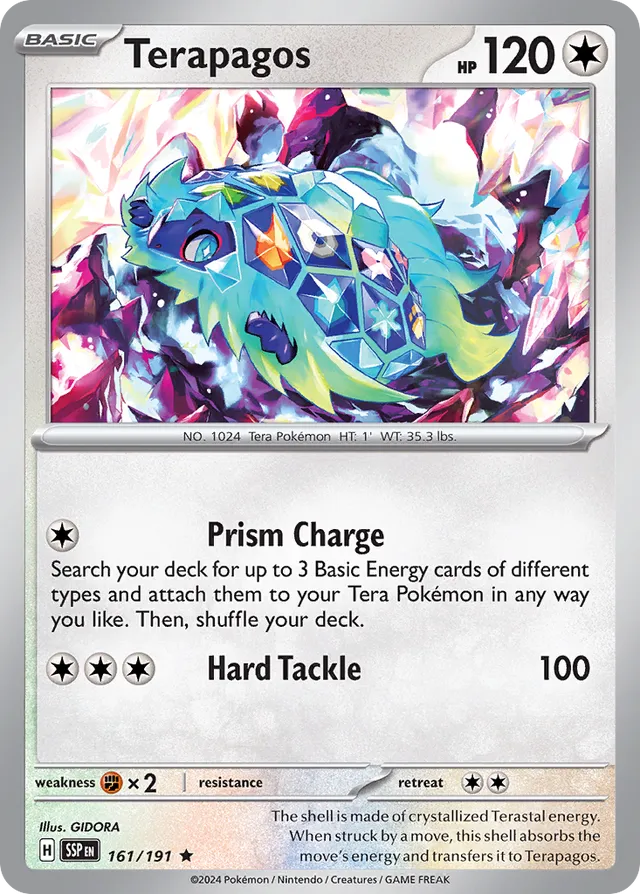 Terapagos Surging Sparks 161/191 Rare