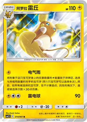 Alolan Raichu (Striking Competition 014/061)