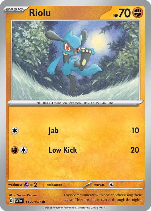 Riolu Scarlet & Violet 112/198 Common