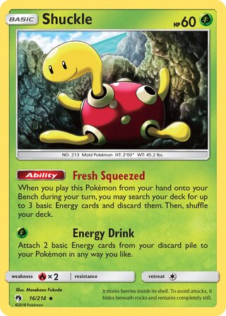 Shuckle (Lost Thunder 16/214)