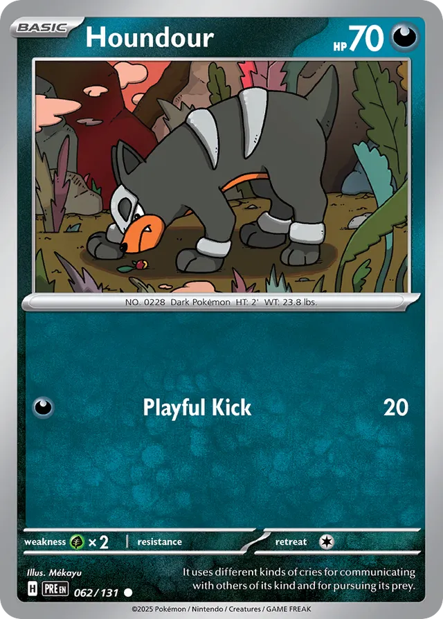 Houndour Prismatic Evolutions 062/131 Common
