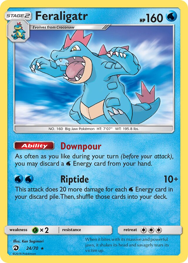 Feraligatr Dragon Majesty 24/70 Rare Holo