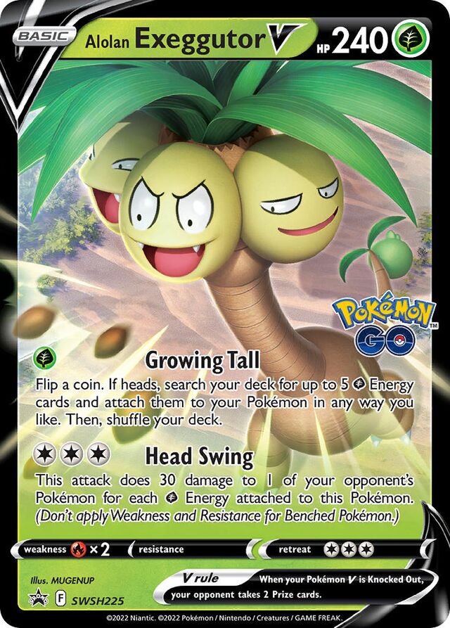 SWSH225 Alolan Exeggutor V SSP PROMO