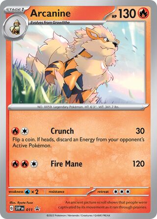 011 Arcanine SVP PROMO