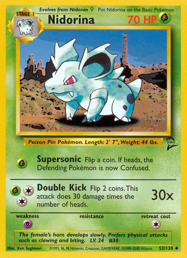 Nidorina Base 2 53/130 Uncommon