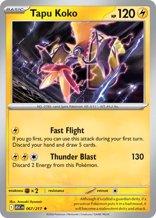 Tapu Koko (Ascended Heroes 067/217)
