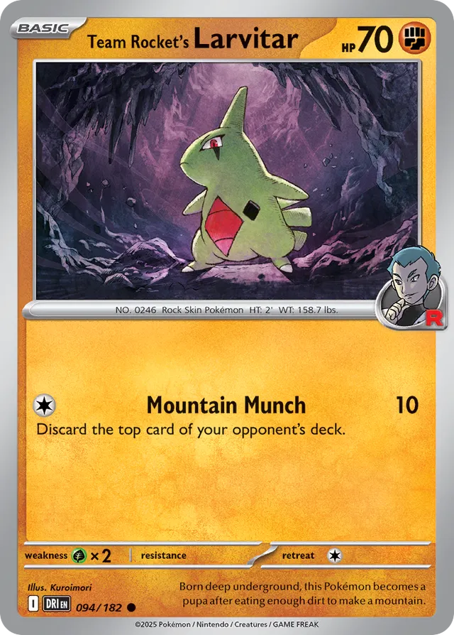 Team Rocket's Larvitar Destined Rivals 094/182 Common