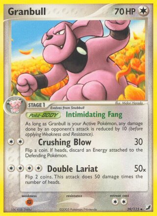Granbull (EX Unseen Forces 39/115)