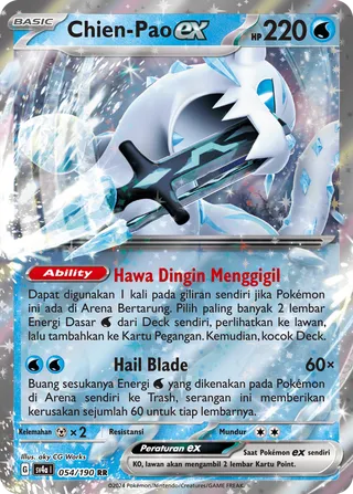 Chien-Pao ex (Shiny Treasure ex 054/190)