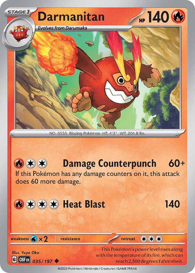 035/197 Darmanitan OBF Uncommon