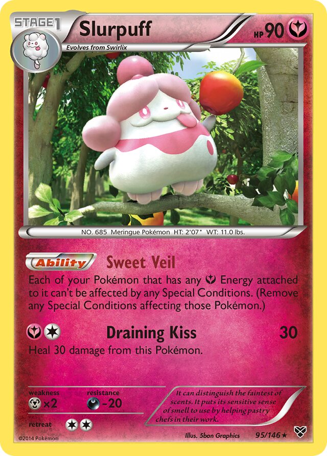 Slurpuff XY 95/146 Rare Holo