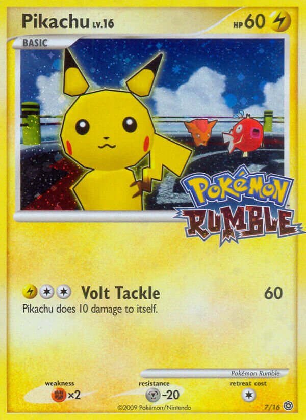 Pikachu Pokémon Rumble 7/16