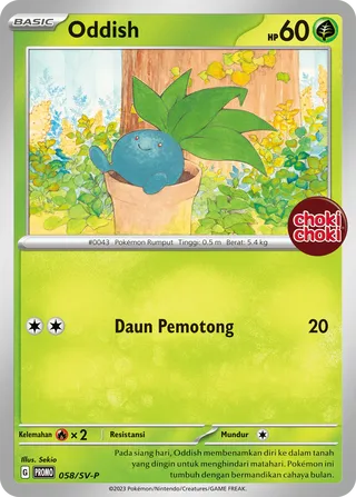 Oddish (Scarlet & Violet Promos 058/SV-P)