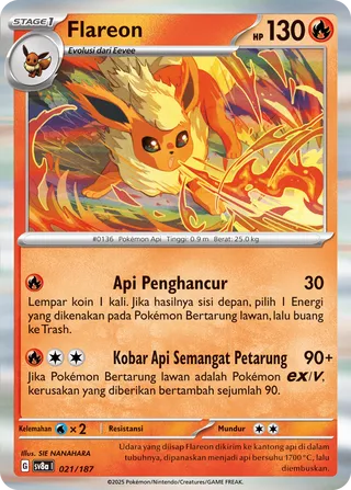 Flareon (Terastal Festival ex 021/187)