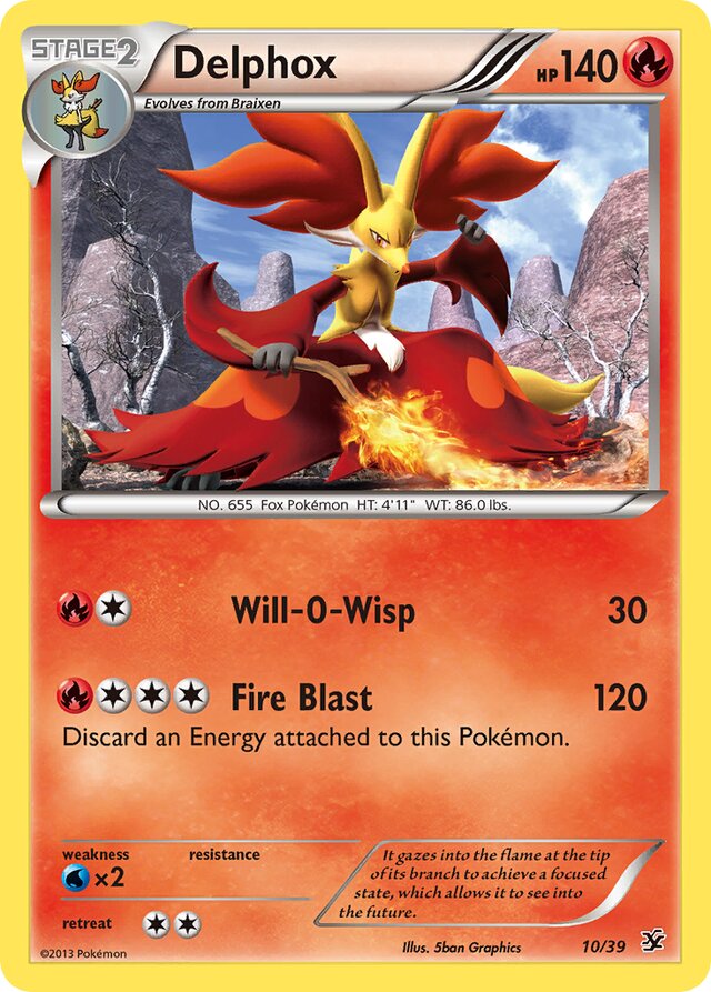 Delphox Kalos Starter Set 10/39