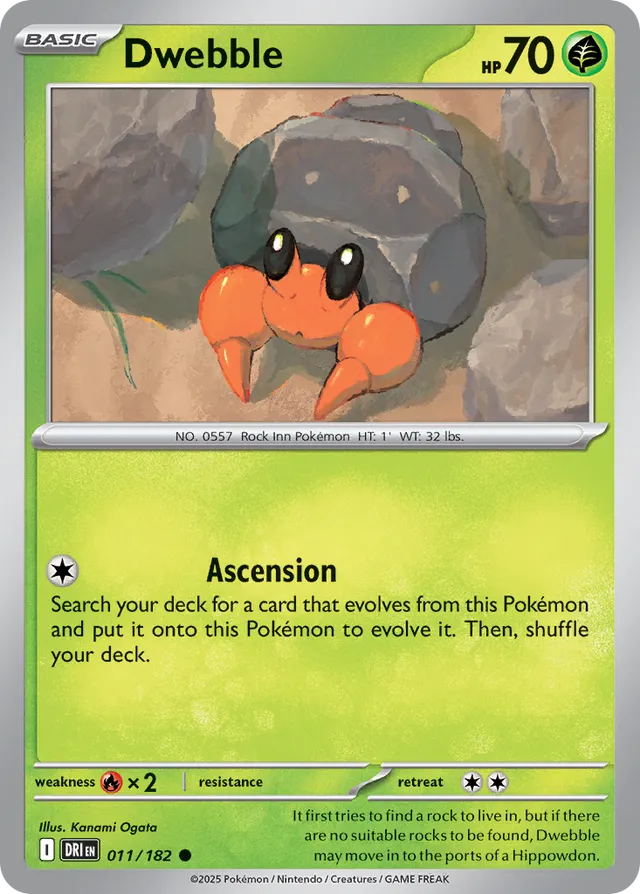 Dwebble Destined Rivals 011/182 Common