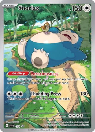 051 Snorlax SVP PROMO