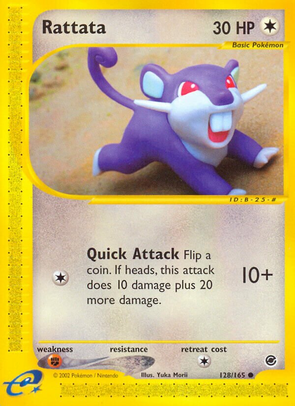 128/165 Rattata EX Common