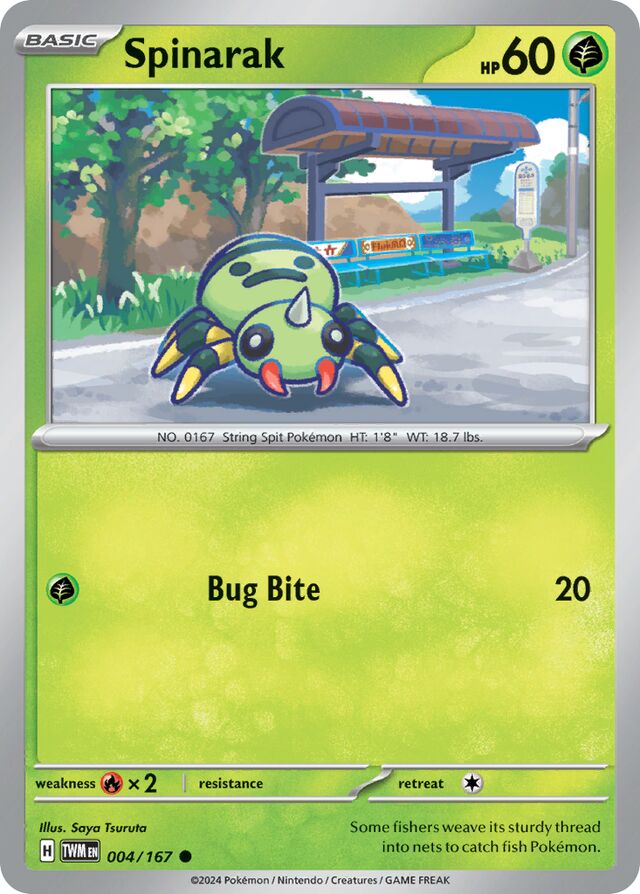 004/167 Spinarak TWM Common