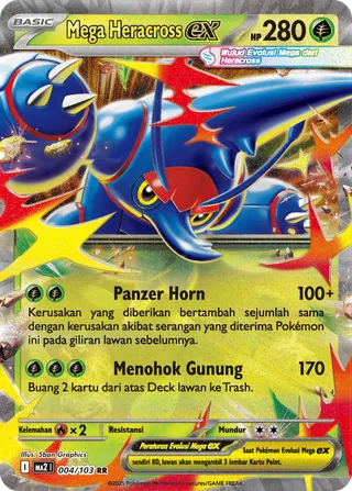 Mega Heracross ex (Blue Blaze 004/103)