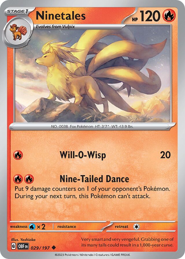 029/197 Ninetales OBF Uncommon