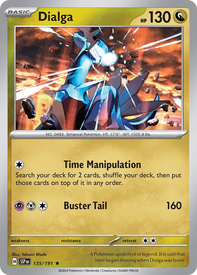 135/191 Dialga SSP Rare