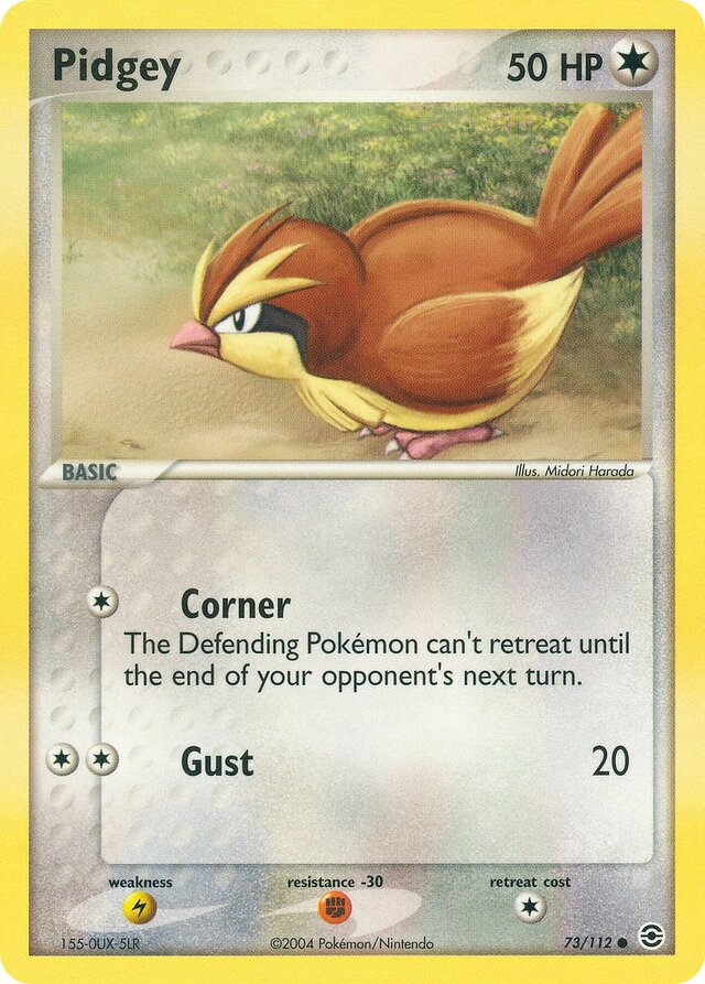 73/112 Pidgey RG Common